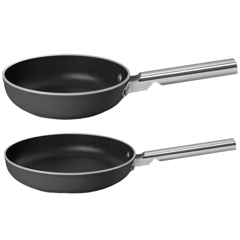 Smeg Stegepandesæt 20 + 28 cm, sort