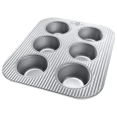 USA PAN Muffinform til 6 stk., aluminiseret stål