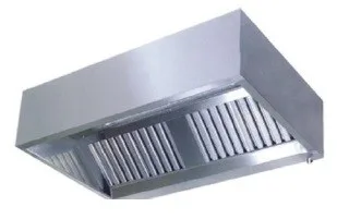 1100mm emhætte i rustfri stål - Dim.: B 2000 x T 1100 x H 450 mm