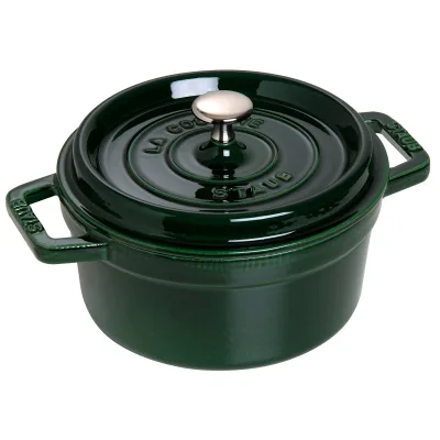 Staub La Cocotte rund støbejernsgryde 20 cm / 2,2 liter, basilikagrøn