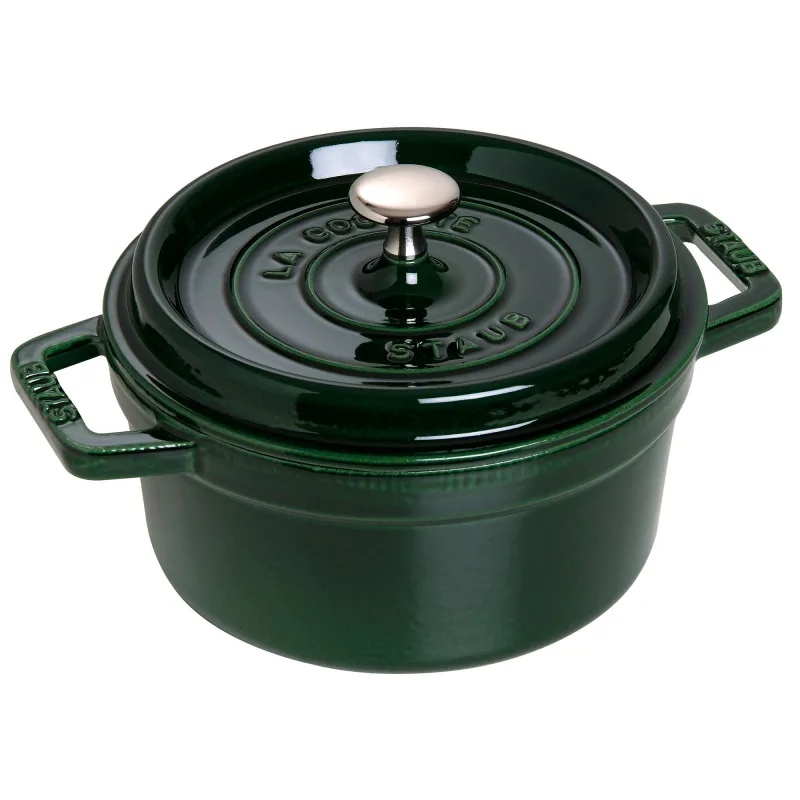 Staub La Cocotte rund støbejernsgryde 20 cm / 2,2 liter, basilikagrøn