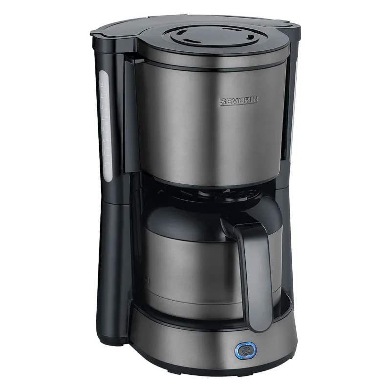 Severin KA 9343 kaffemaskine med termokande, dark inox