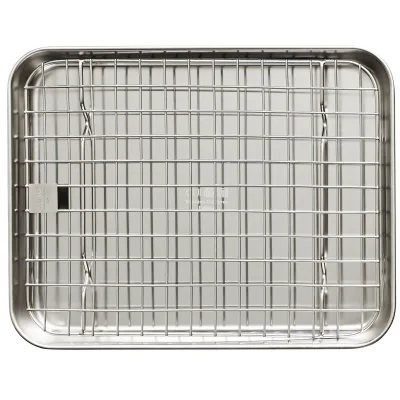 Culimat Gastro-bakke og rist 26,5 x 20,5 x 2,5 cm, rustfrit stål