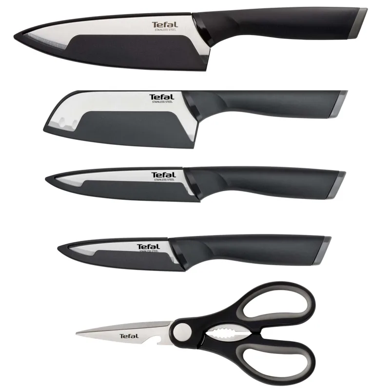 Tefal Comfort knivsæt, sølv, 5 dele