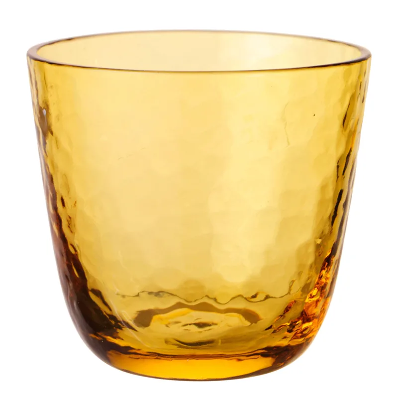 Broste Hamret drikkeglas, gul