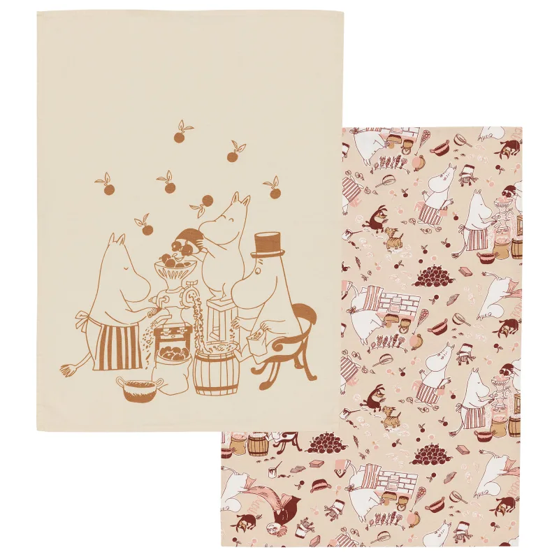 Moomin arabia Hjemmelig hygge viskestykke sæt 50×70 cm