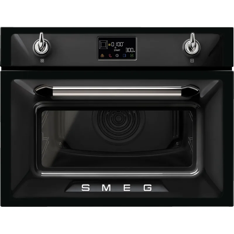 Smeg SO4902M1 Victoria kombi-mikrobølgeovn 40 liter, sort