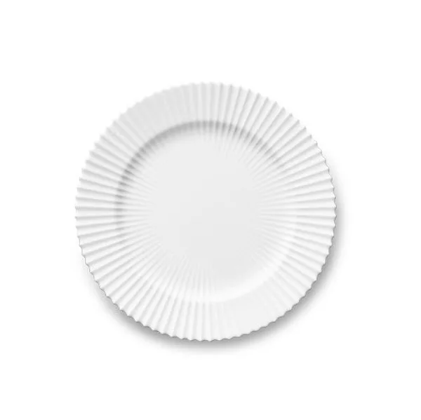 Lyngby Tallerken - Ø23,5cm. Hvid