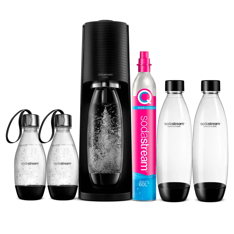 Sodastream Terra kulsyremaskine Gigapack, sort