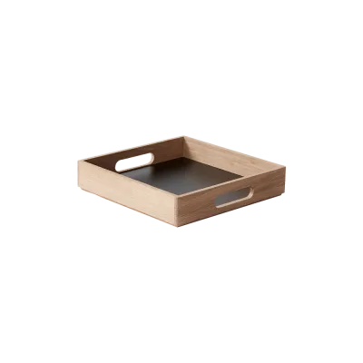 Serveringsbakke i eg - 28x28 cm