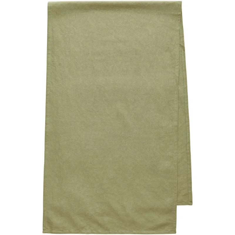 Decotique Sienna bordløber hør 150 × 45 cm, grøn