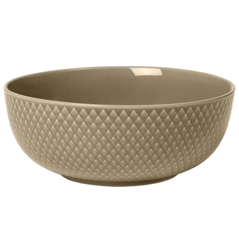 Lyngby porcelæn Rhombe Earth skål 15,5 cm