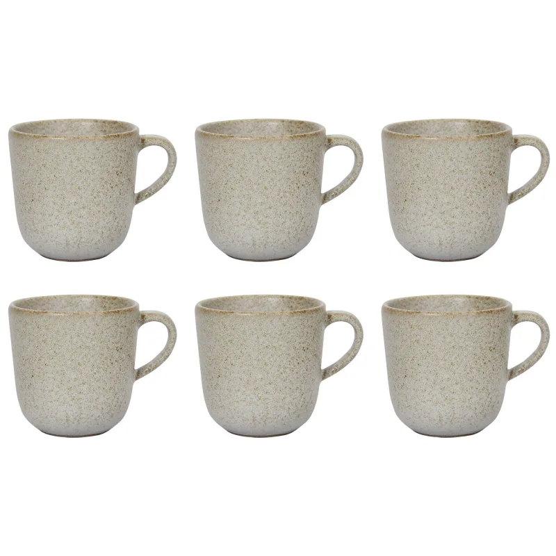 Aida Raw mugg 20 cl, beige, 6 stk.
