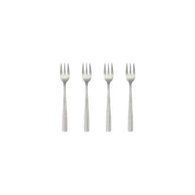 Raw kagegafler 4-pak - Mat stål