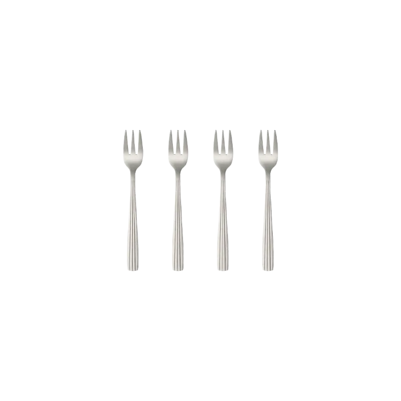 Raw kagegafler 4-pak - Mat stål