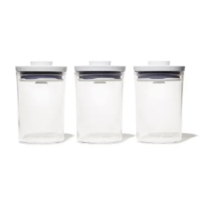 Oxo POP opbevaringsbeholder 0,6 liter, 3 stk.