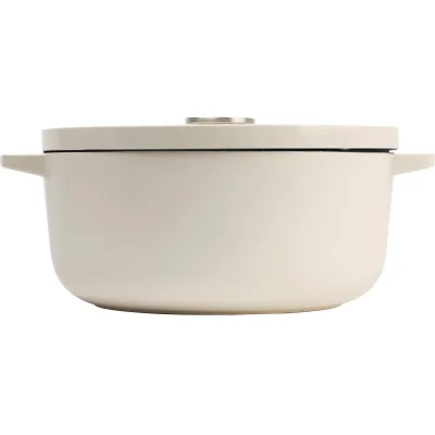 Kitchenaid Støbejernsgryde 26 cm/5,2 liter, almond cream