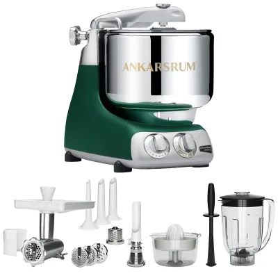 Ankarsrum AKM 6230 køkkenmaskine + deluxe pakke, forest green