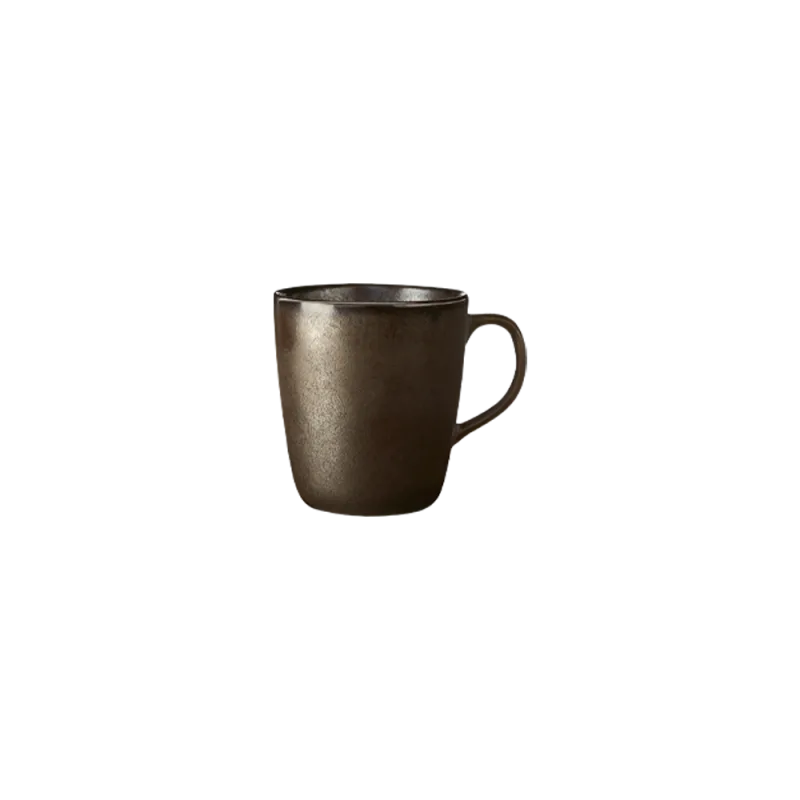 Raw krus med hank - Metallic Brown