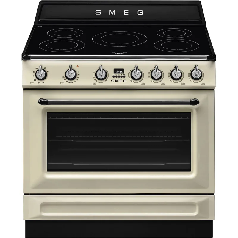 Smeg TR90IMP Victoria Induktionskomfur 90 cm, creme