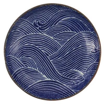 Tokyo design studio Seigaiha tallerken 15,8 x 2,5 cm, blå