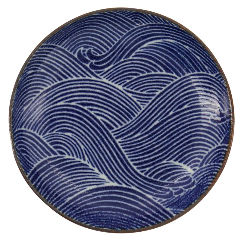 Tokyo design studio Seigaiha tallerken 15,8 x 2,5 cm, blå