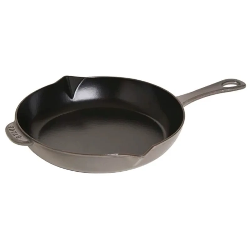 Staub Stegepande i støbejern 26 cm, grafitgrå