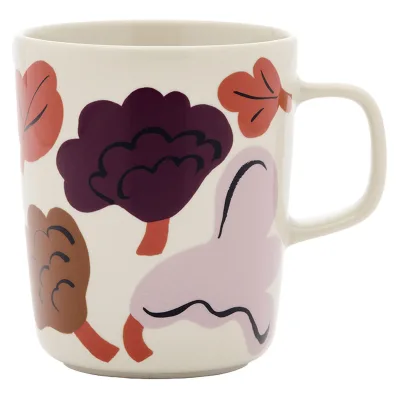 Marimekko Oiva Kukasta Kukkaan krus 2,5 dl, terracotta