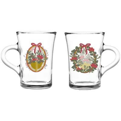 Holmegaard Jule-hotdrink-glas 2025 23 cl × 2 stk., multi