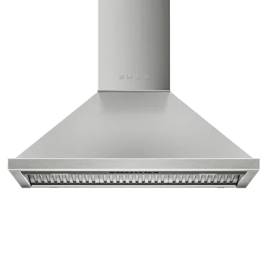 Smeg Portofino KCU94X vægmonteret emhætte 90 cm, rustfrit stål