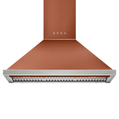 Smeg Portofino KCU94ACM væghængt emhætte 90 cm, amber clay