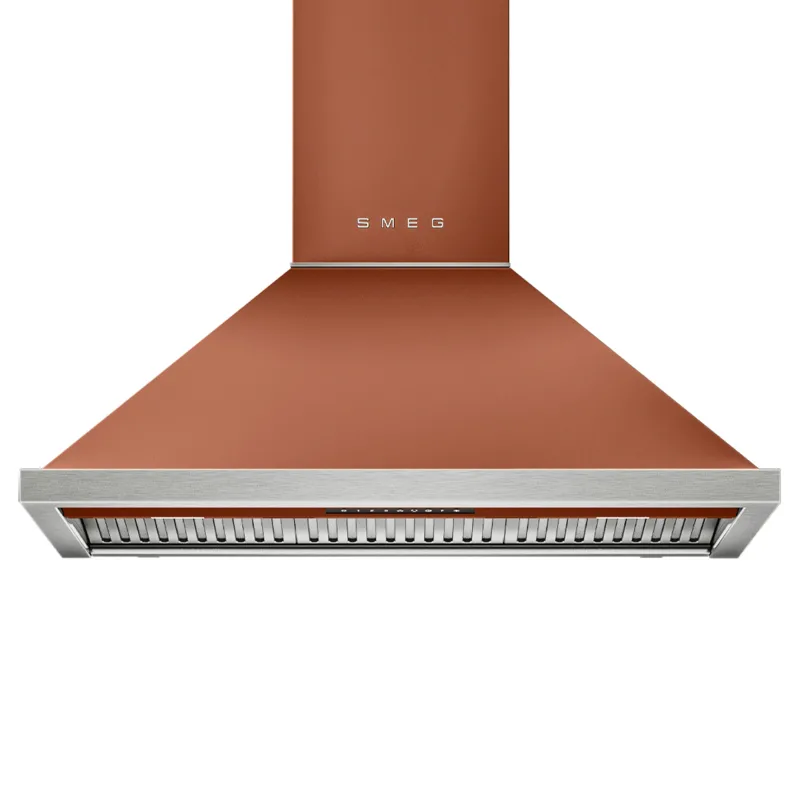 Smeg Portofino KCU94ACM væghængt emhætte 90 cm, amber clay