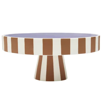 Oyoy living design Toppu Serveringsfad 27 cm, karamel/lavendel