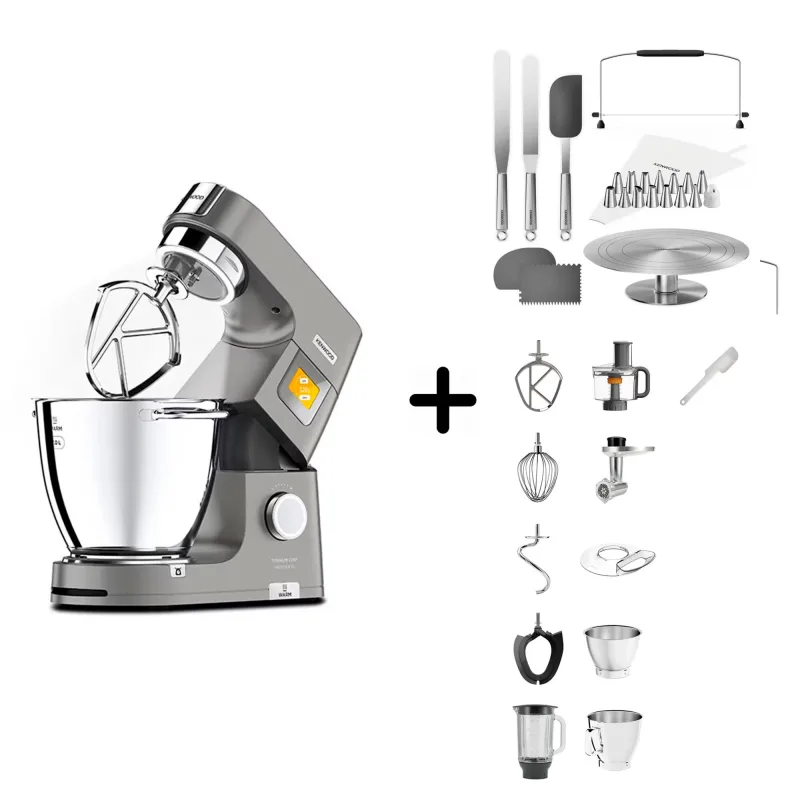 Kenwood Chef Patissier XL køkkenmaskine + KWSD100 sæt til kagedekoration