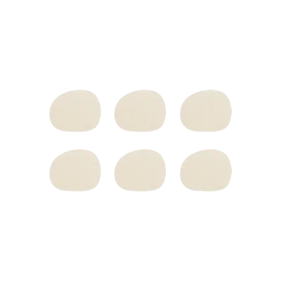 Raw Buffalo coasters glasbrikker 6-pak - Warm Nude