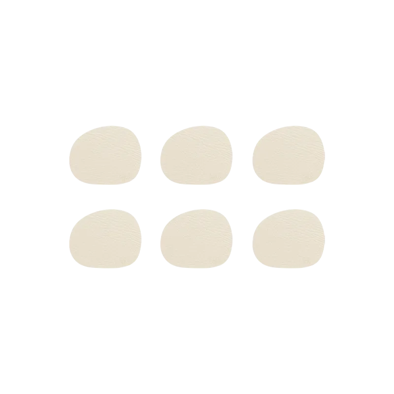 Raw Buffalo coasters glasbrikker 6-pak - Warm Nude