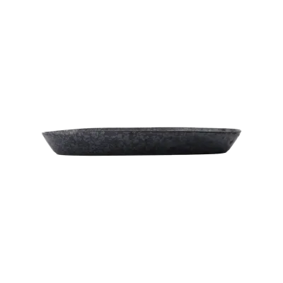 Pion ovalt serveringsfad 38 cm - Sort/brun