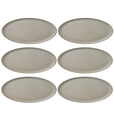 Aida RAW middagstallerken 28 cm, beige, 6 stk.