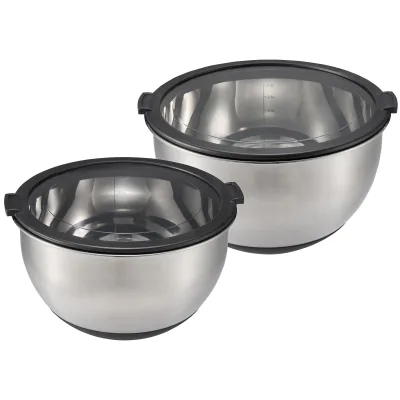 Dorre Belki skåle 2,5 & 3,5 liter, rustfrit stål