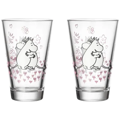 Moomin arabia Kærlighed glas, 2 stk.