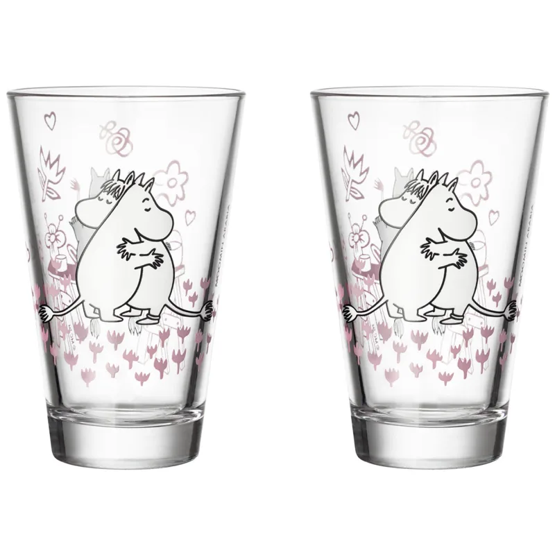 Moomin arabia Kærlighed glas, 2 stk.