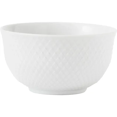 Lyngby porcelæn Rhombe skål, hvid, 11 cm