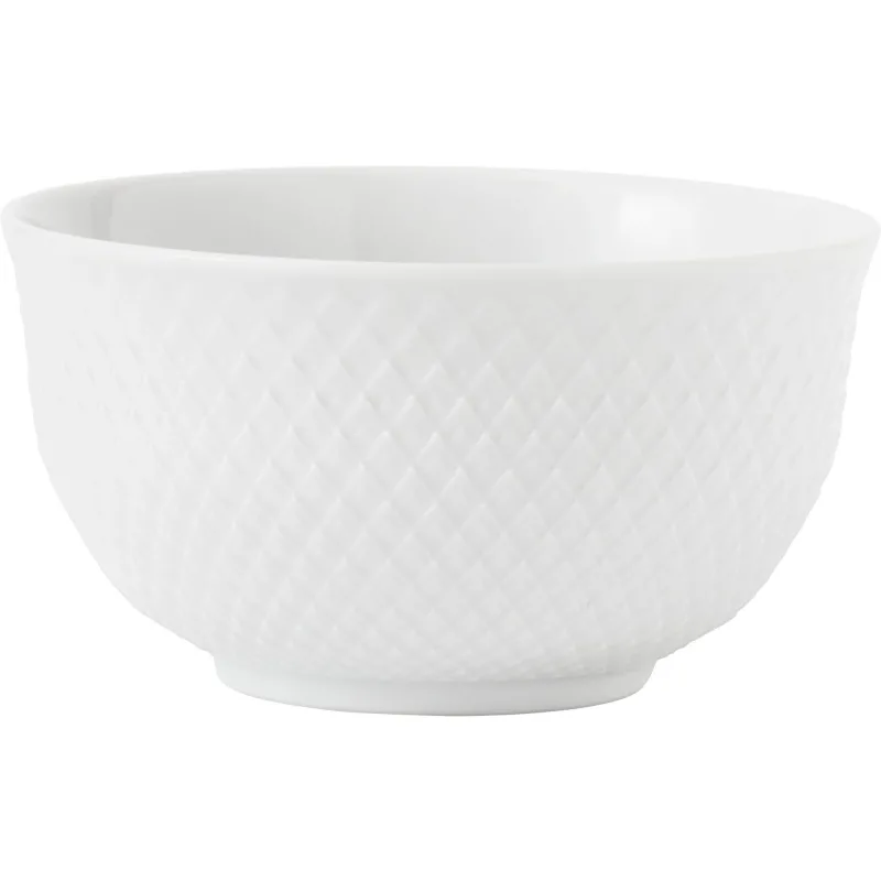 Lyngby porcelæn Rhombe skål, hvid, 11 cm