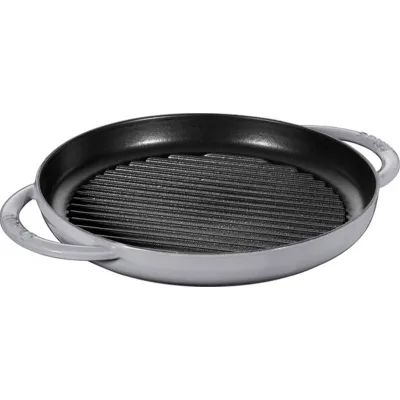 Staub Pure grillpande i støbejern 26 cm, grafitgrå