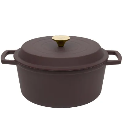 Mareld Støbejernsgryde 5 liter, plum