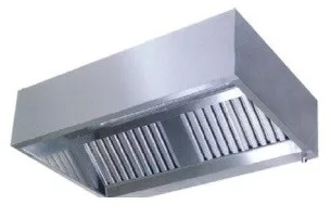 firkantet emhætte 70 cm dyb - Dim.: B 1200 x T 700 x H 450 mm