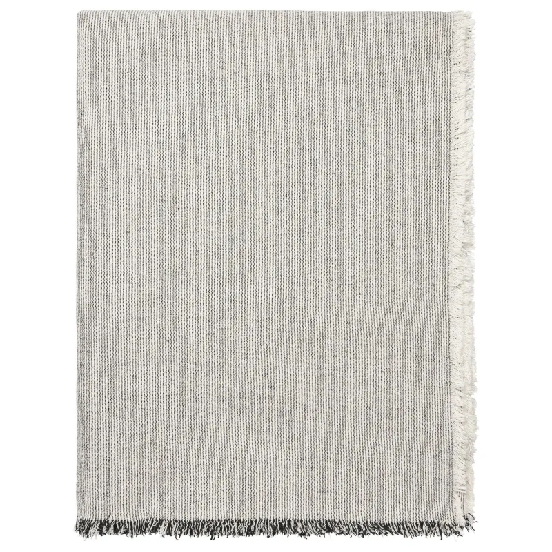 Broste Elouise dug 200 x 160 cm, black/offwhite