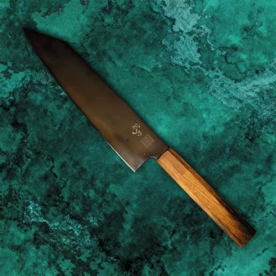 T10 Coffee Etch Pre-patina,forced-patina højkulstof stål kniv