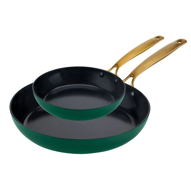 Combekk Stegepandesæt 2 dele 20+28 cm, grøn