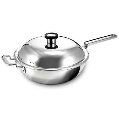 Robert welch 316 Series wok med låg 28 cm, rustfrit stål